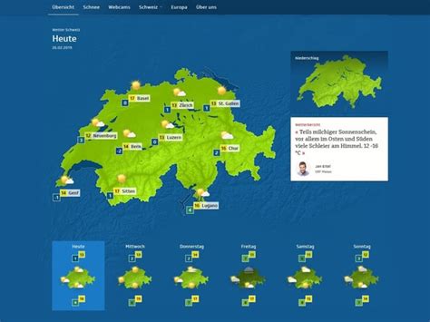 Karte Meteo Schweiz Sturm Jetzt Besser Drinnen Bleiben Bauernzeitung