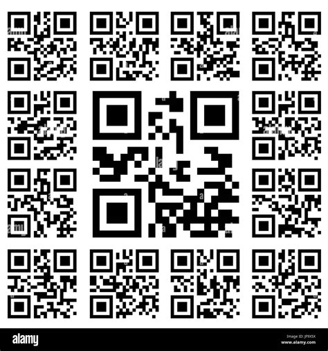 Product Barcode 2d Square Label Sample Qr Code Ready To Scan With