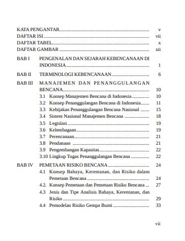 Buku Manajemen Penanggulangan Bencana Dan Pengurangan Risiko