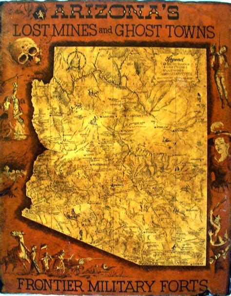 Arizonas Lost Mines And Ghost Towns Map Flickr Photo Sharing