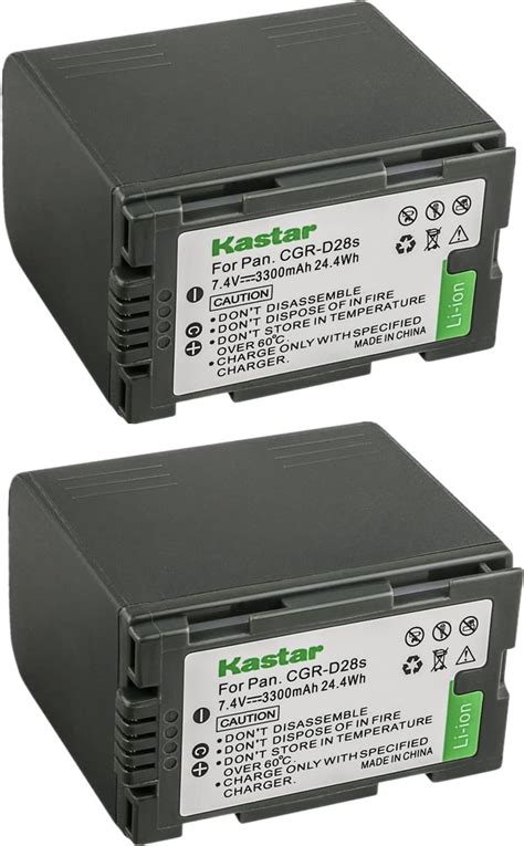 Kastar Battery 2 Pack For Panasonic Cgr D28 D28s Cgr D08 D08s Cgr D14 Cgr D16 D16s