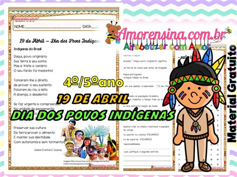 Dia dos Povos Indígenas 4º 5º ano