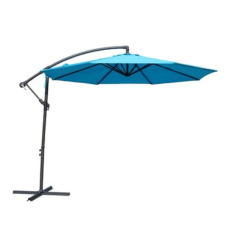 Kozyard 10 Offset Cantilever Hanging Patio Umbrella Large Market Style For Outdoor Balcony