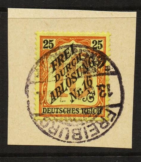 Germany Scott Ol Michel U Op Vf R Schneider Stamps