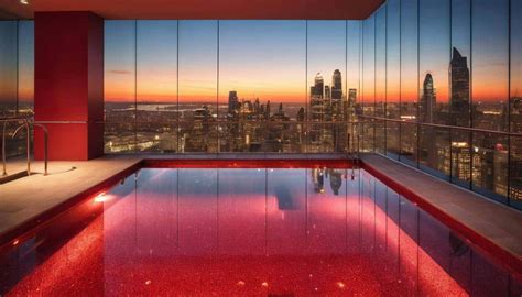 Discover the Hidden Luxury: A Beautiful Red Indoor Pool Design ...