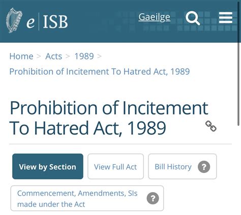 David Thunder On Twitter Fyi The Existing Prohibition Of Incitement