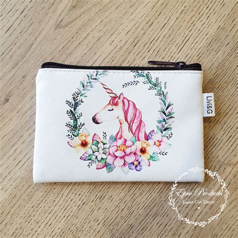 Mini Floral Unicorn Purse