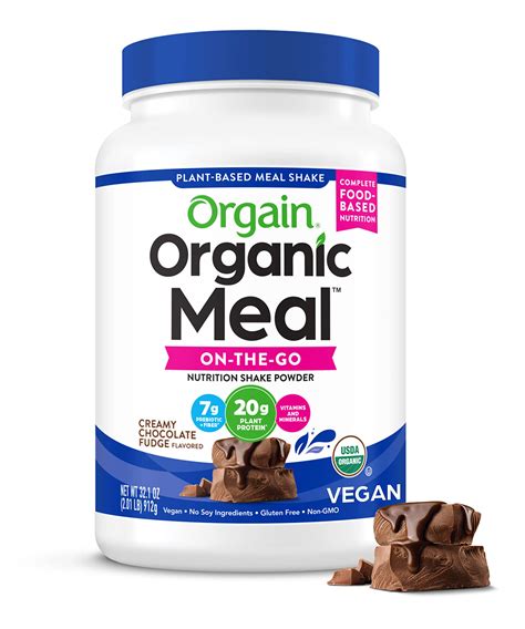 Orgain Organic Meal Vegan Meal Replacement Protein Powder