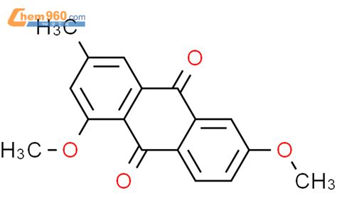 115066 19 8 9 10 Anthracenedione 1 6 dimethoxy 3 methyl 化学式结构式分子式