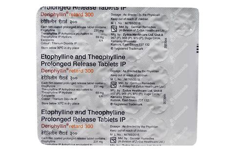 Deriphyllin Retard 300 Mg Order Deriphyllin Retard 300 Mg Tablet