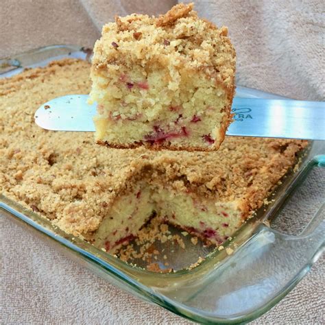 Cranberry Sour Cream Coffee Cake With Pecan Crumb Topping Recipe