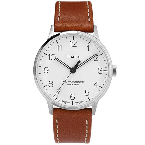 Timex Waterbury Classic Watch White & Brown | END. (TW)