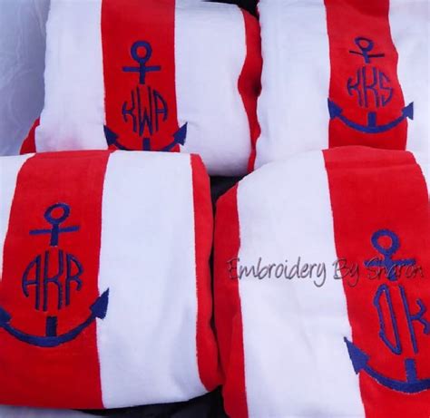 Monogrammed Beach Towels Personalized Beach Towels - Etsy