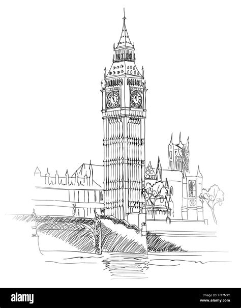 Coloriage Du Big Ben à Imprimer Et Colorier Vlrengbr