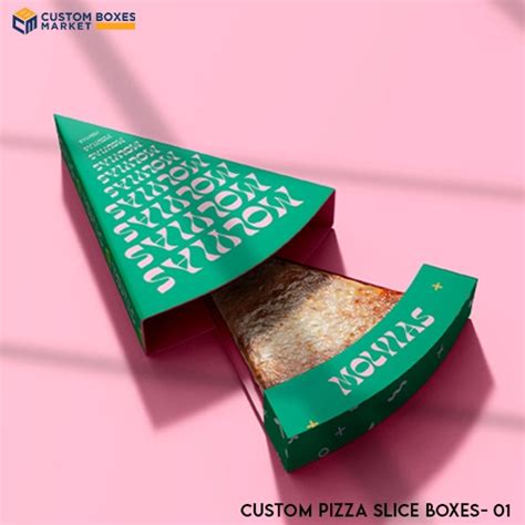 Custom Pizza Slice Boxes Wholesale Customboxesmarket