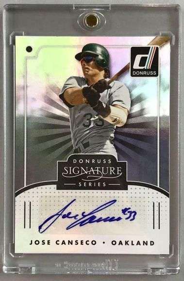 Donruss Signature Series Jose Canseco Autograph Matthew Bullock