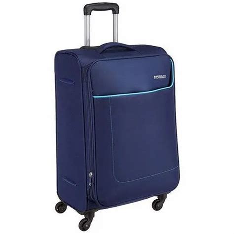 Polyester Navy Blue American Tourister Luggage Trolley Bag At Rs