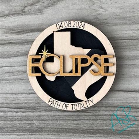 Eclipse Ornament Texas Etsy