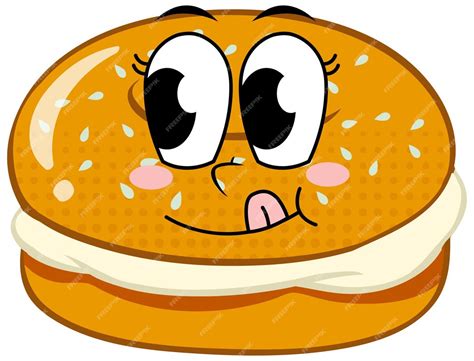 Free Vector | Bagel with happy face