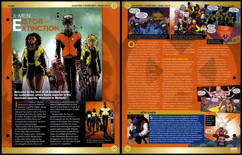 X Men E Is For Extinction XX 11 Overview X Men Marvel Fact File Page