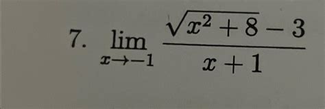 Solved Limx→ 1x282 3x1