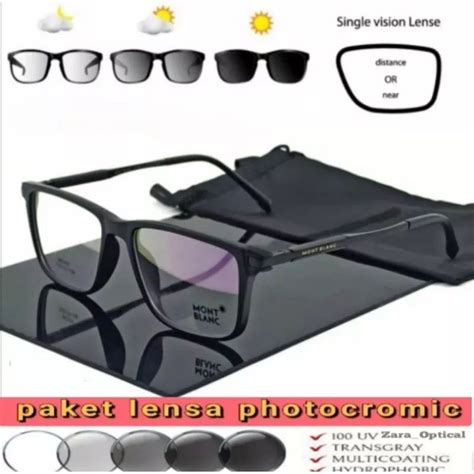 Jual Kacamata Frame Seportiy Pria Paket Lensa Minus Photocromic Blu Ray