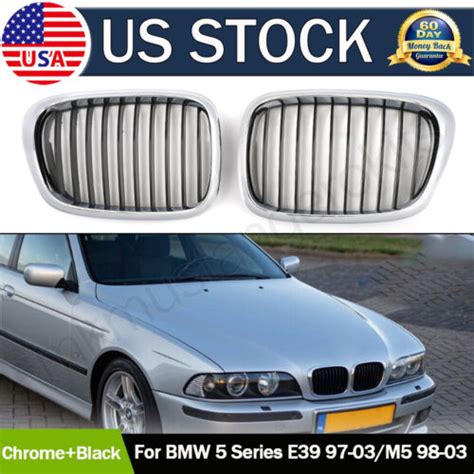 Chrome Black Front Kidney Grill Fits Bmw E M Series I I