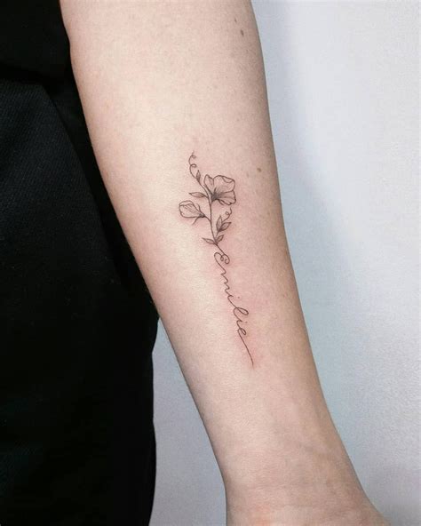 Irene B Feminine Tattooing On Instagram Tiny Sweet Pea Branch For