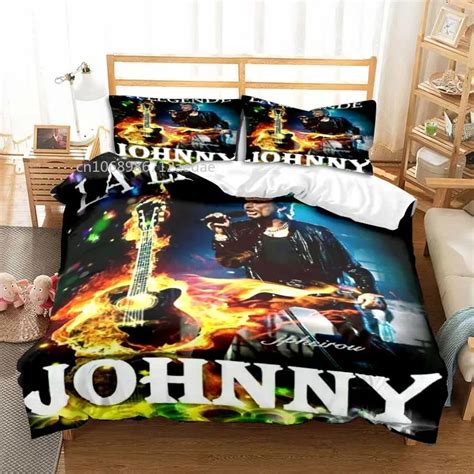 Johnny Hallyday Parure De Lit 3 Pi Ces Toutes Saisons Ensemble De