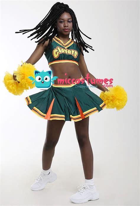 Bring It On Cheerleader Clovers Cosplay Costume Uniform | Clover cheerleader costume, Cosplay ...