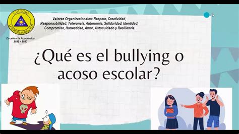 ¿que Es El Bullying O Acoso Escolar Youtube