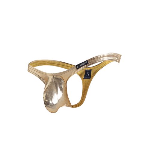 Man PU Leather Thongs Bulge Men T Back Lingerie Male Jockstrap Underwear G Strings Shopee Malaysia