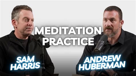 Dr Andrew Huberman With Sam Harris Meditation Practice HLE YouTube