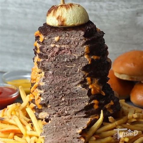 Twisted On Instagram Cheeseburger Kebab Twistedfood Mealideas