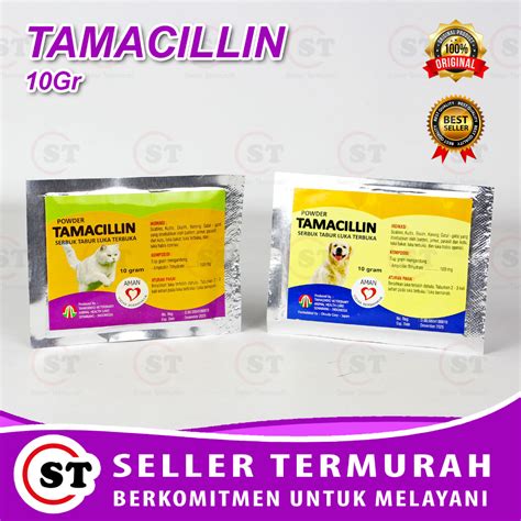 Jual Tamacillin Obat Luka Kucing Terbuka Obat Tabur Serbuk Luka Luar