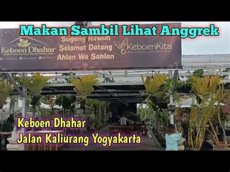 Makan Sambil Lihat Anggrek Di Keboen Dhahar Jalan Kaliurang Yogyakarta