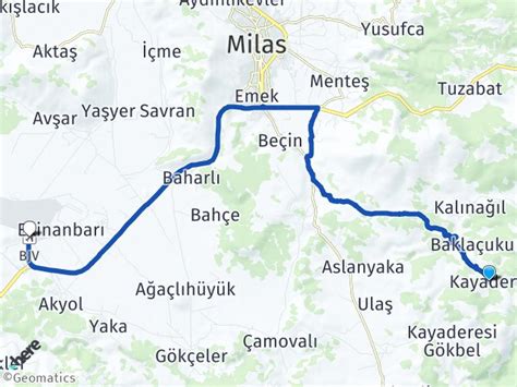 Milas Kayadere Milas Bodrum Havalimanı Arası Kaç Km Yol Tarifi