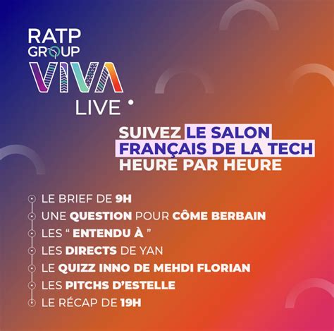 Ratp Group On Twitter À Partir De Mercredi Cest Vivatech 🚀pendant