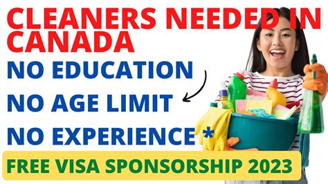 Cleaners Needed In Canada Free Visa Sponsorship No Fee Cleaner