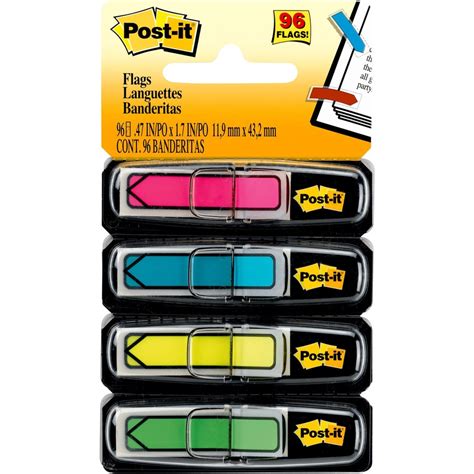 Post It Arrow Flags Wide Assorted Bright Colors