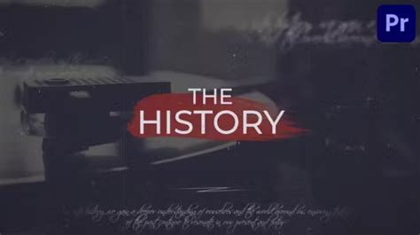 Videohive History Timeline For Premiere Pro Intro Hd