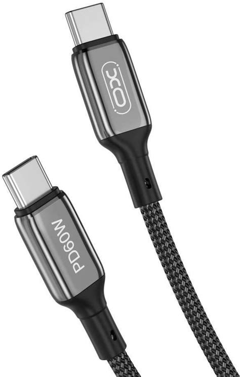 XO XO KABEL NB Q180B USB C USB C 1 0M 60W CZARNY 159352UNIW