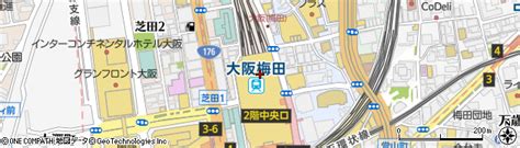 大阪府大阪市北区芝田1丁目2の地図 住所一覧検索｜地図マピオン