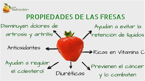 Propiedades De Las Fresas Strawberry Fruit Food Cholesterol Vitamin