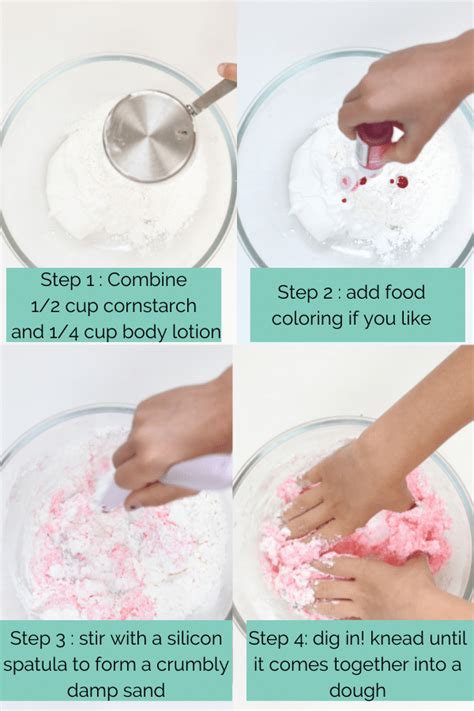 An Easy 2 Ingredients Cloud Dough Recipe Made With Lotion And Cornstarch A Versatile Homemade