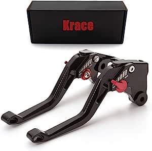 Amazon Krace Motorcycle CNC Adjustable Clutch Brake Levers Pair 3D