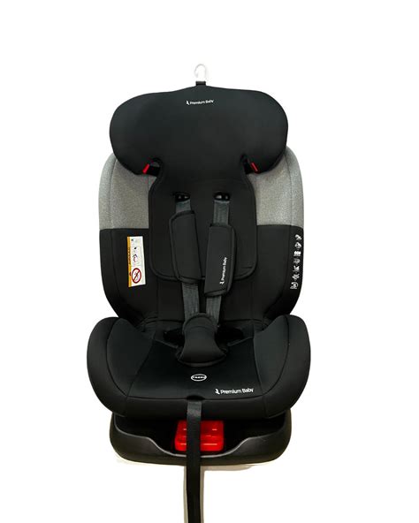 Cadeira de carro Prime 360º Preto e Cinza Premium Baby Roteiro das