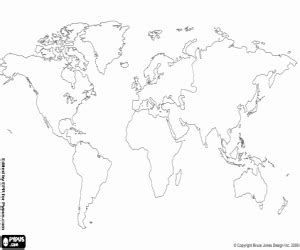 Divisi Afbeelding Wereldkaart Tekening Kleurplaten