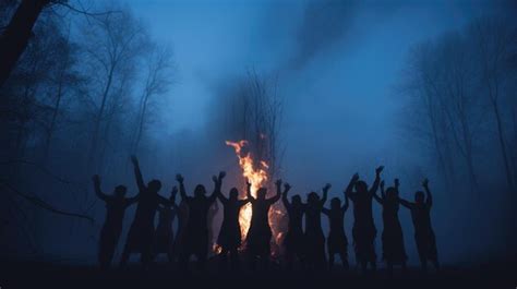 Las Danzas Salvajes De Los Abor Genes Los Indios Bailan Alrededor Del