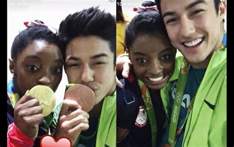 Simone Biles Comemora Medalha De Arthur Nory Ap S Namoro Negado